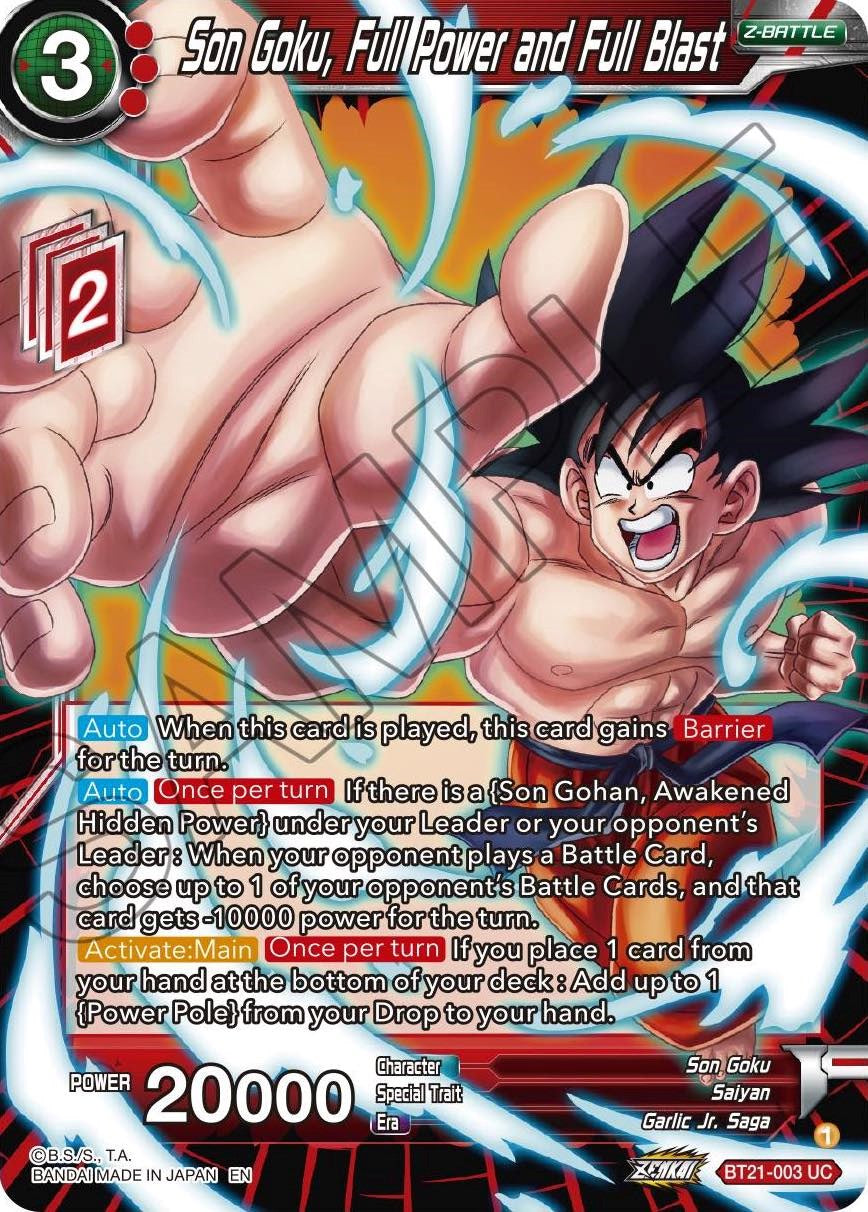 Son Goku, Full Power and Full Blast (BT21-003) [Wild Resurgence] | Pegasus Games WI