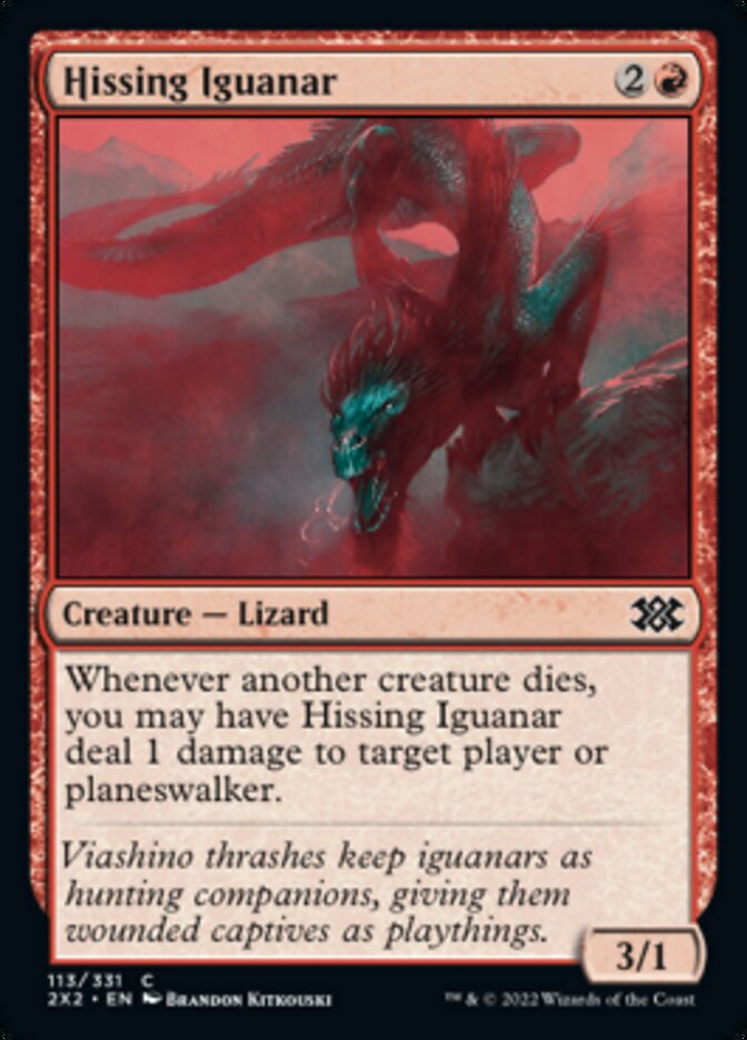 Hissing Iguanar [Double Masters 2022] | Pegasus Games WI