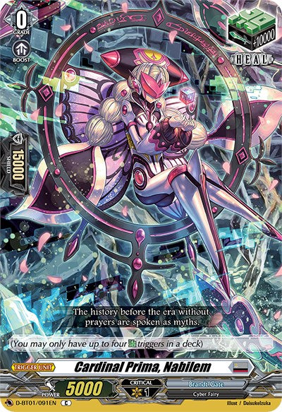 Cardinal Prima, Nabilem (D-BT01/091EN) [Genesis of the Five Greats] | Pegasus Games WI