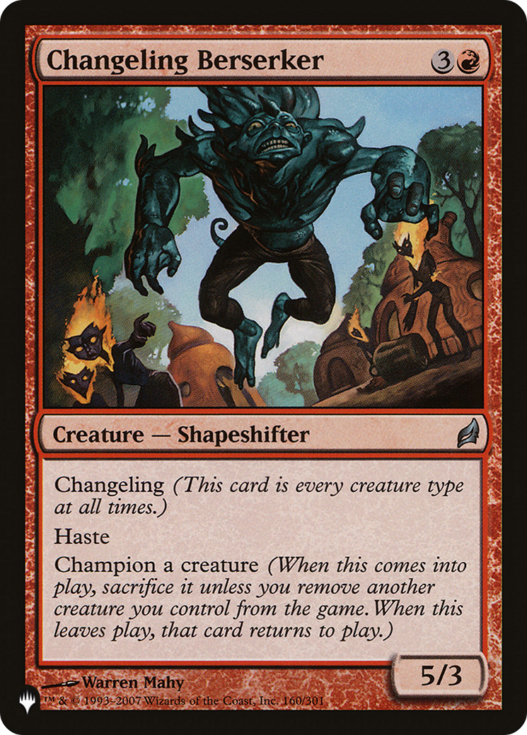 Changeling Berserker [The List] | Pegasus Games WI
