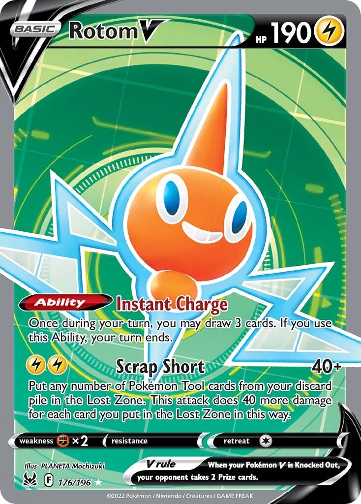 Rotom V (176/196) [Sword & Shield: Lost Origin] | Pegasus Games WI