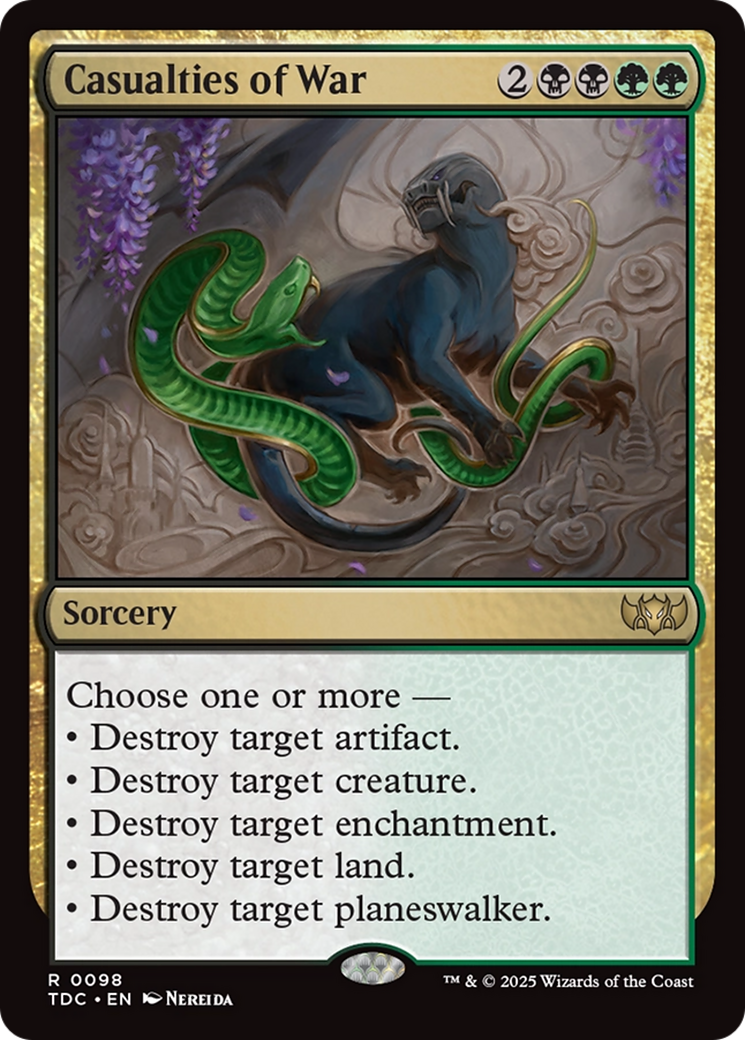 Casualties of War [Tarkir: Dragonstorm Commander] | Pegasus Games WI