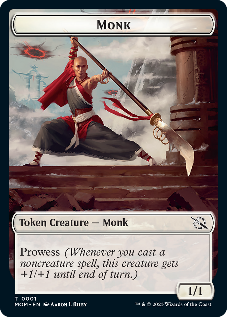 Monk Token [March of the Machine Tokens] | Pegasus Games WI