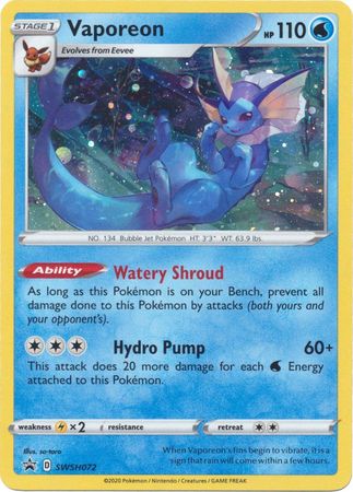 Vaporeon (SWSH072) [Sword & Shield: Black Star Promos] | Pegasus Games WI