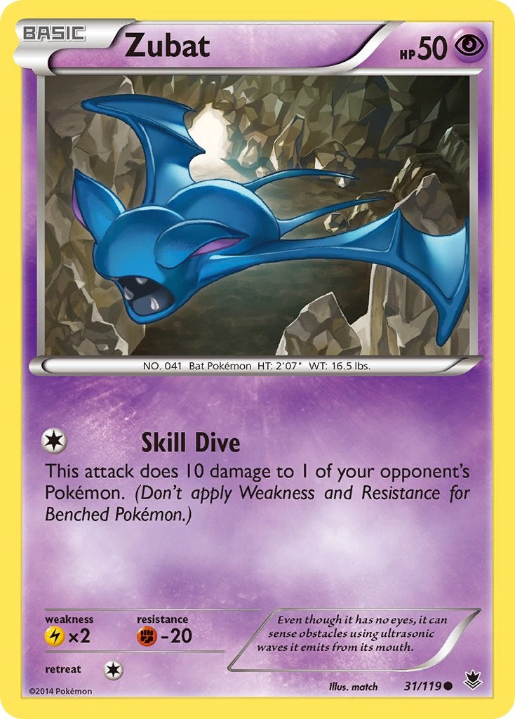 Zubat (31/119) [XY: Phantom Forces] | Pegasus Games WI