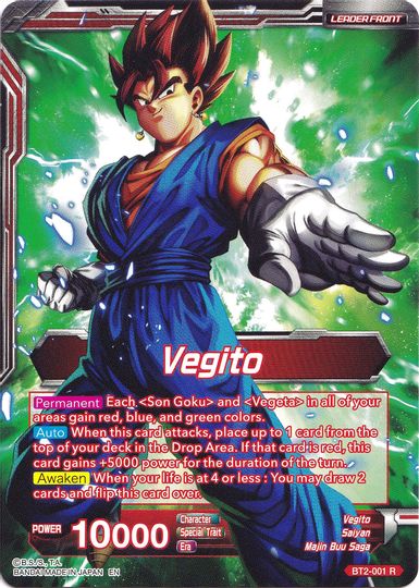 Vegito // Fusion Warrior Super Saiyan Vegito (Collector's Selection Vol. 1) (BT2-001) [Promotion Cards] | Pegasus Games WI