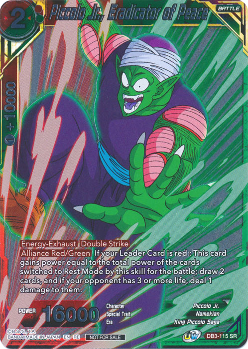 Piccolo Jr., Eradicator of Peace (Event Pack 09 - Alternate Foil) (DB3-115) [Tournament Promotion Cards] | Pegasus Games WI