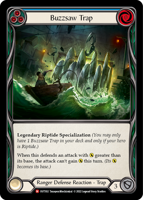 Buzzsaw Trap [OUT102] (Outsiders)  Rainbow Foil | Pegasus Games WI
