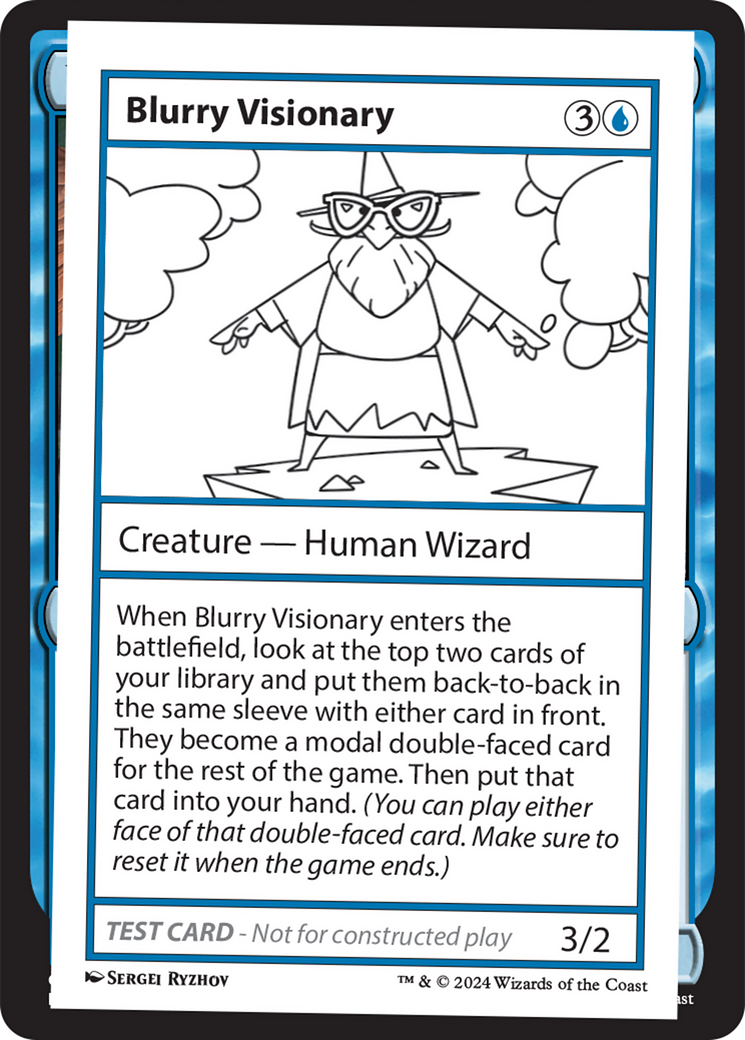 Blurry Visionary [Mystery Booster 2 Playtest Cards] | Pegasus Games WI