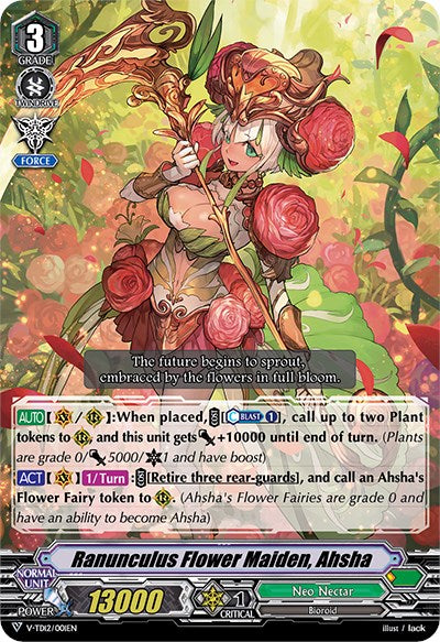 Ranunculus Flower Maiden, Ahsha (V-TD12/001EN) [Ahsha] | Pegasus Games WI