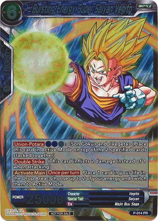 Bursting Energy Super Saiyan Vegito (P-014) [Promotion Cards] | Pegasus Games WI