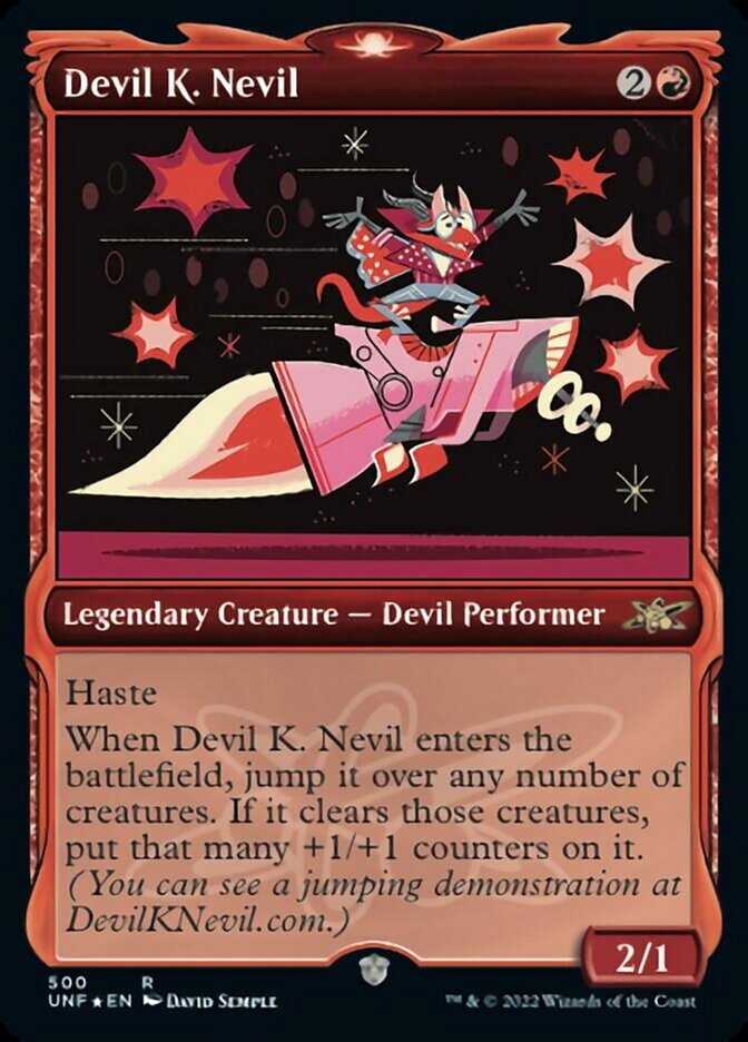 Devil K. Nevil (Showcase) (Galaxy Foil) [Unfinity] | Pegasus Games WI