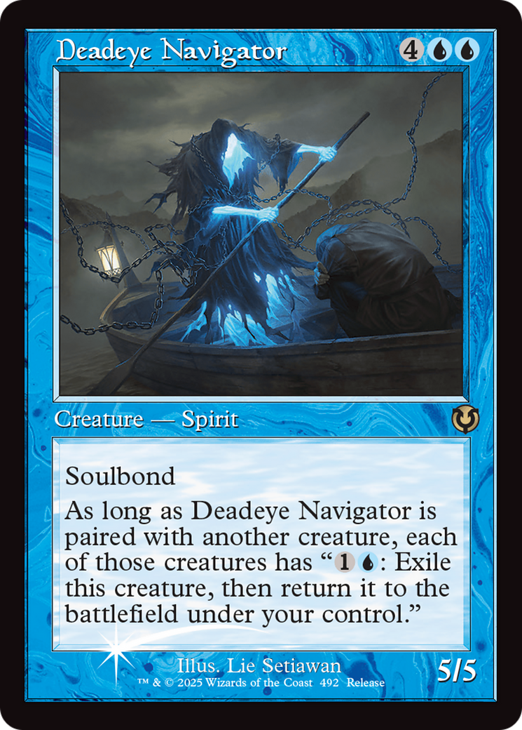 Deadeye Navigator (Retro Frame) [Innistrad Remastered Promos] | Pegasus Games WI
