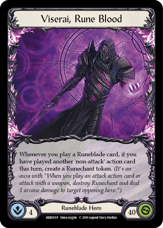Viserai, Rune Blood [HER019-P] (Promo)  1st Edition Rainbow Foil | Pegasus Games WI