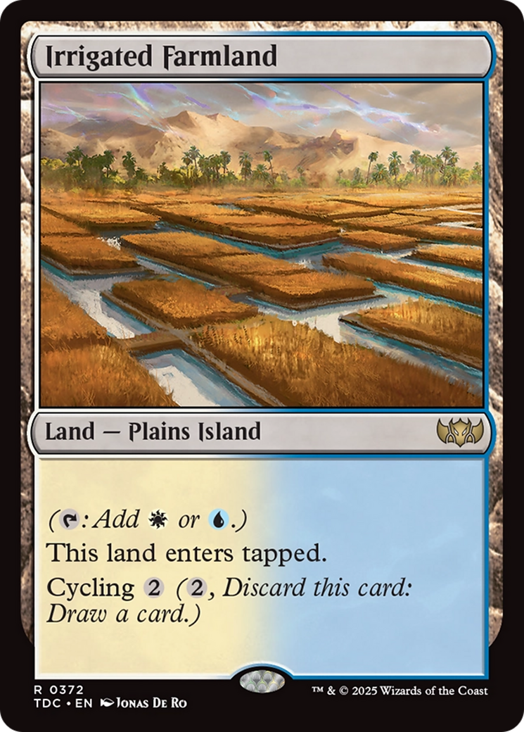 Irrigated Farmland [Tarkir: Dragonstorm Commander] | Pegasus Games WI