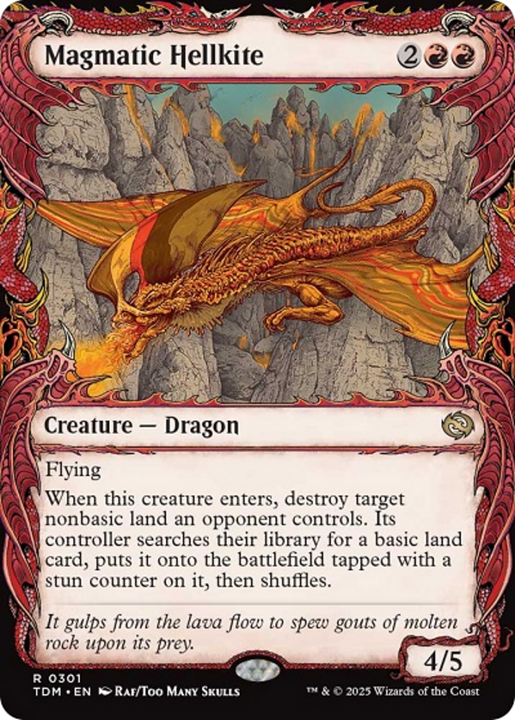 Magmatic Hellkite (Showcase) [Tarkir: Dragonstorm] | Pegasus Games WI