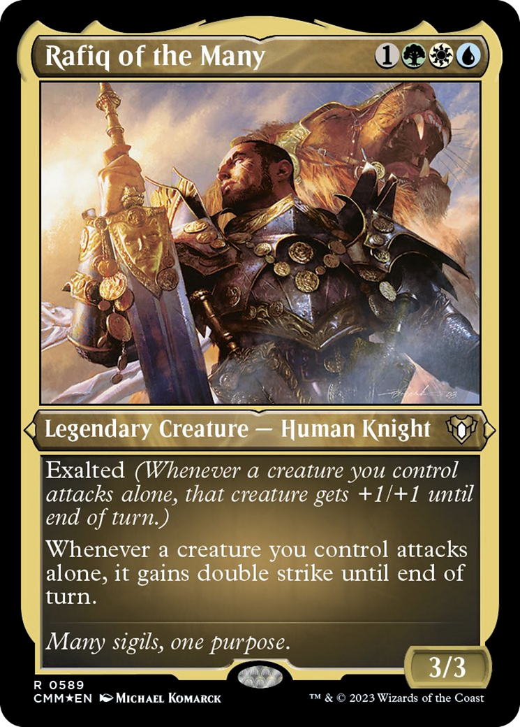 Rafiq of the Many (Foil Etched) [Commander Masters] | Pegasus Games WI