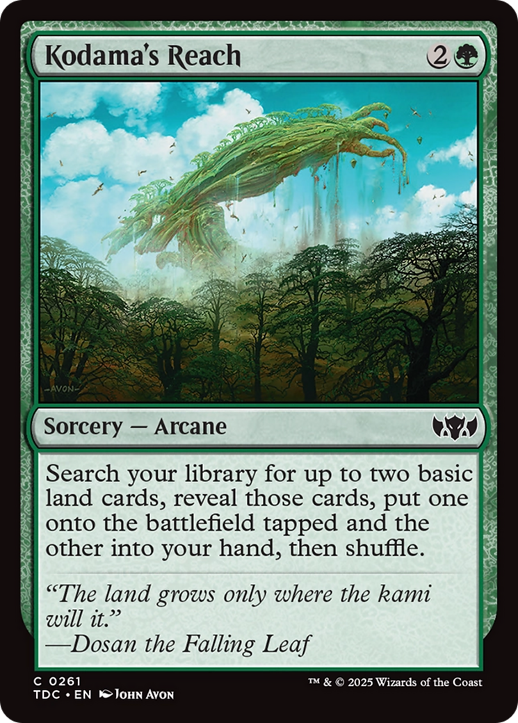 Kodama's Reach [Tarkir: Dragonstorm Commander] | Pegasus Games WI