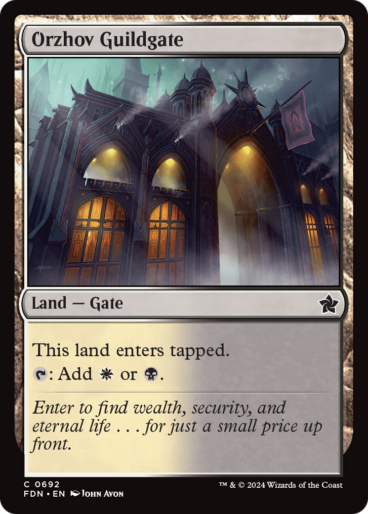 Orzhov Guildgate [Foundations] | Pegasus Games WI