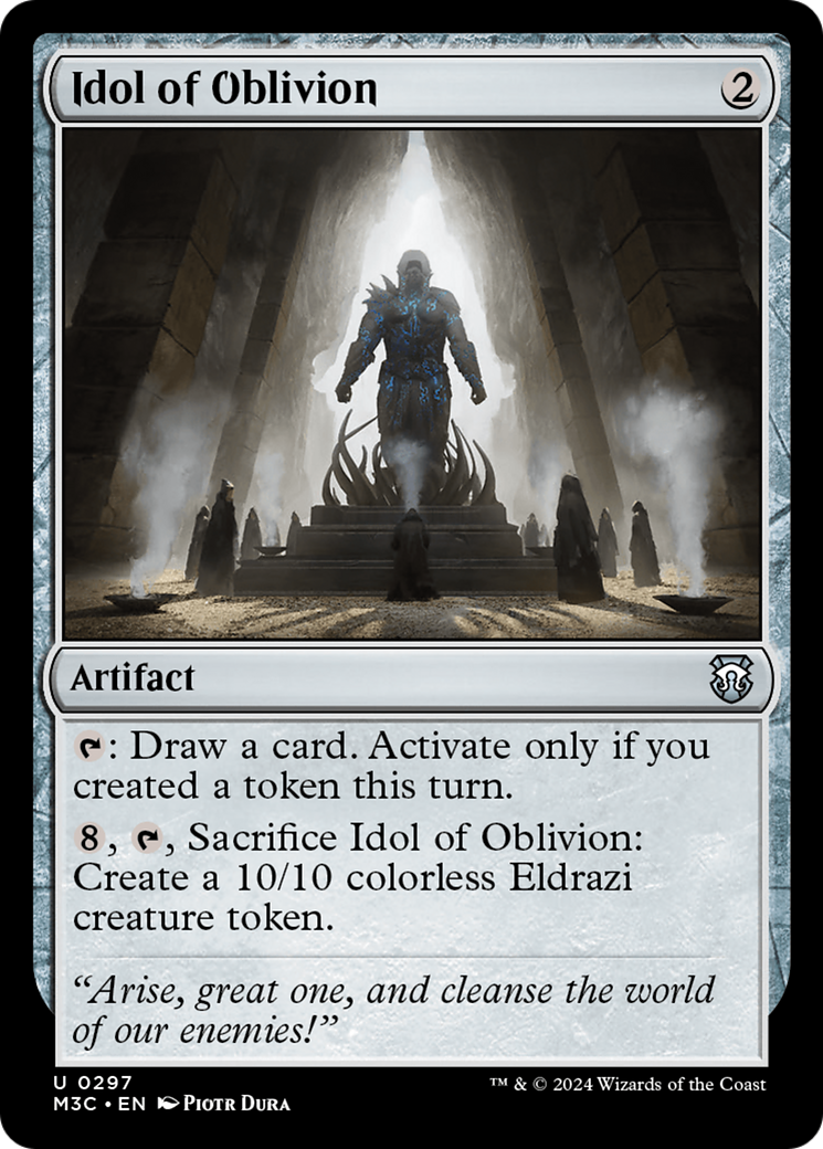 Idol of Oblivion (Ripple Foil) [Modern Horizons 3 Commander] | Pegasus Games WI