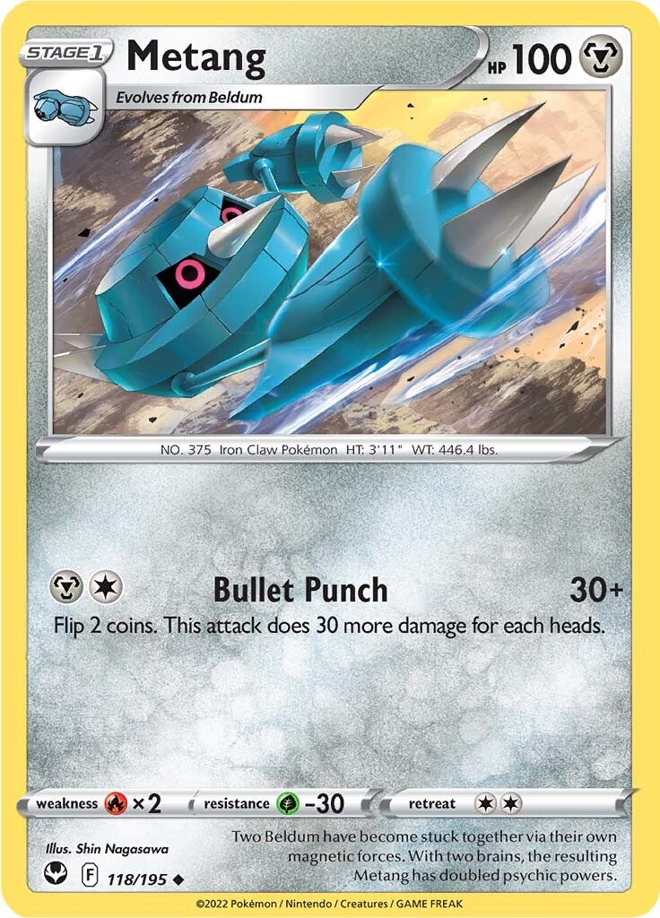 Metang (118/195) [Sword & Shield: Silver Tempest] | Pegasus Games WI