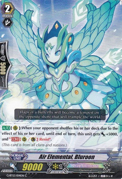 Air Elemental, Bluroon (G-BT12/104EN) [Dragon King's Awakening] | Pegasus Games WI