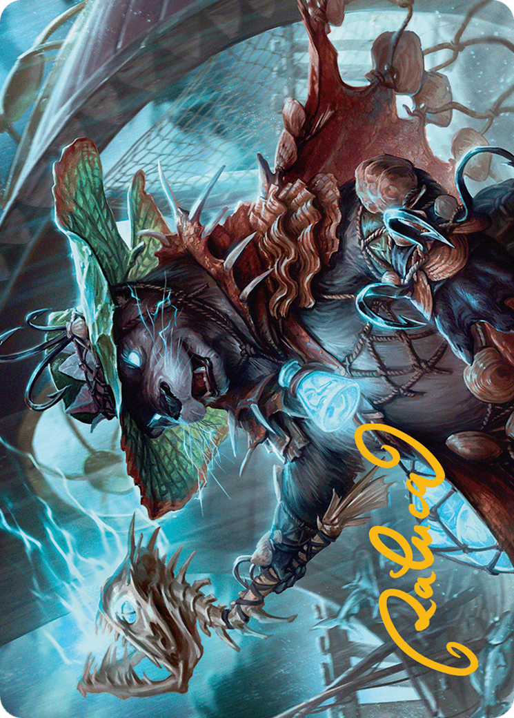 Tempest Angler Art Card (Gold-Stamped Signature) [Bloomburrow Art Series] | Pegasus Games WI