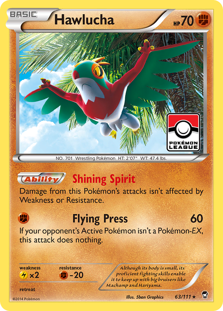 Hawlucha (63/111) [XY: Furious Fists] | Pegasus Games WI