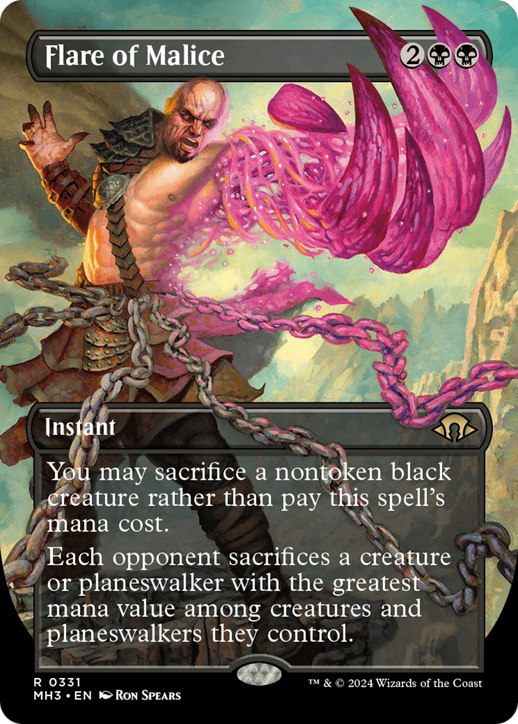 Flare of Malice (Borderless) [Modern Horizons 3] | Pegasus Games WI