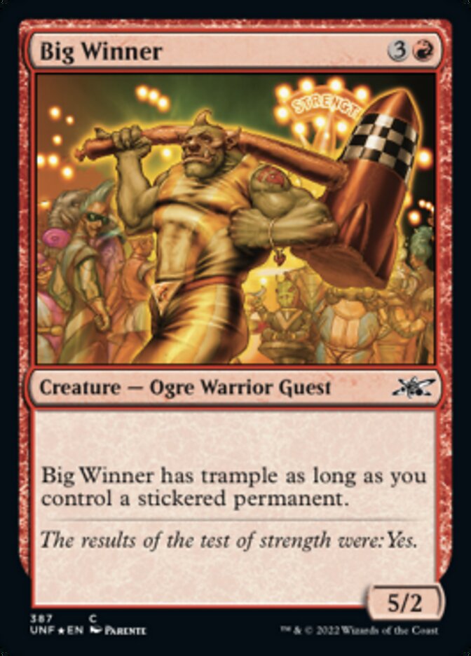 Big Winner (Galaxy Foil) [Unfinity] | Pegasus Games WI