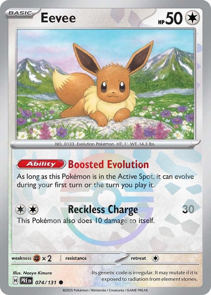 Eevee (074/131) (Poke Ball Pattern) [Scarlet & Violet: Prismatic Evolutions] | Pegasus Games WI