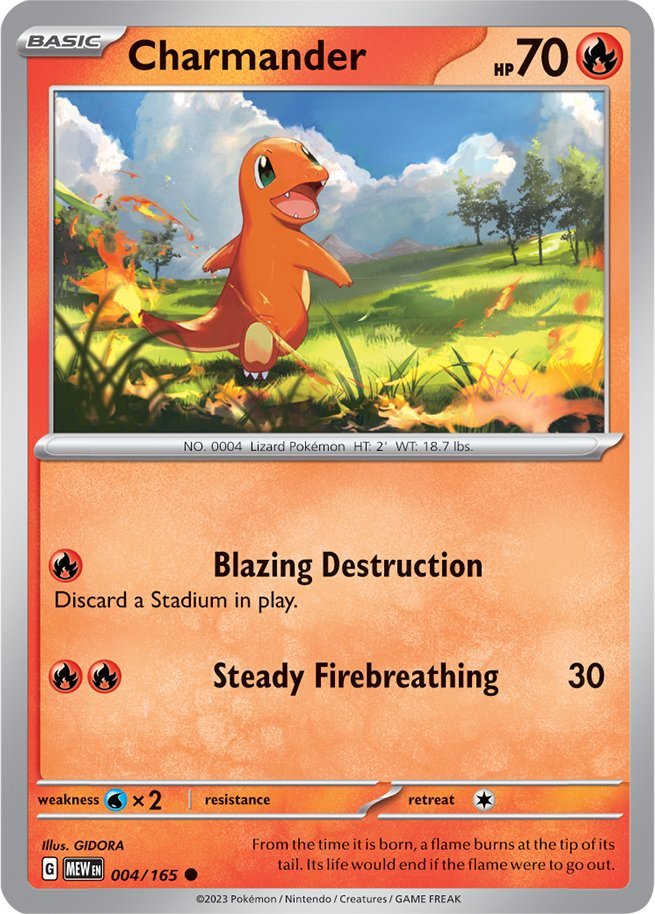 Charmander (004/165) [Scarlet & Violet: 151] | Pegasus Games WI