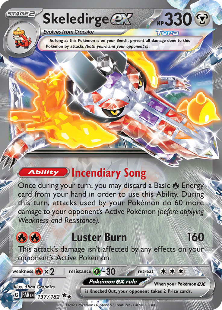 Skeledirge ex (137/182) [Scarlet & Violet: Paradox Rift] | Pegasus Games WI