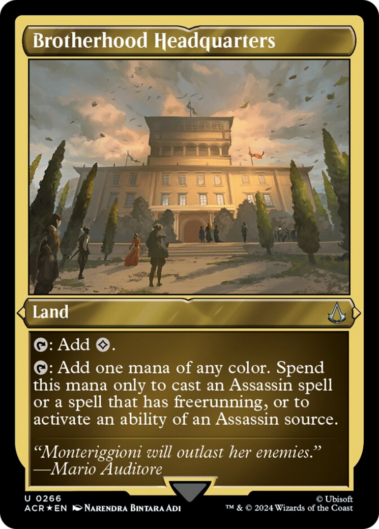 Brotherhood Headquarters (Foil Etched) [Assassin's Creed] | Pegasus Games WI
