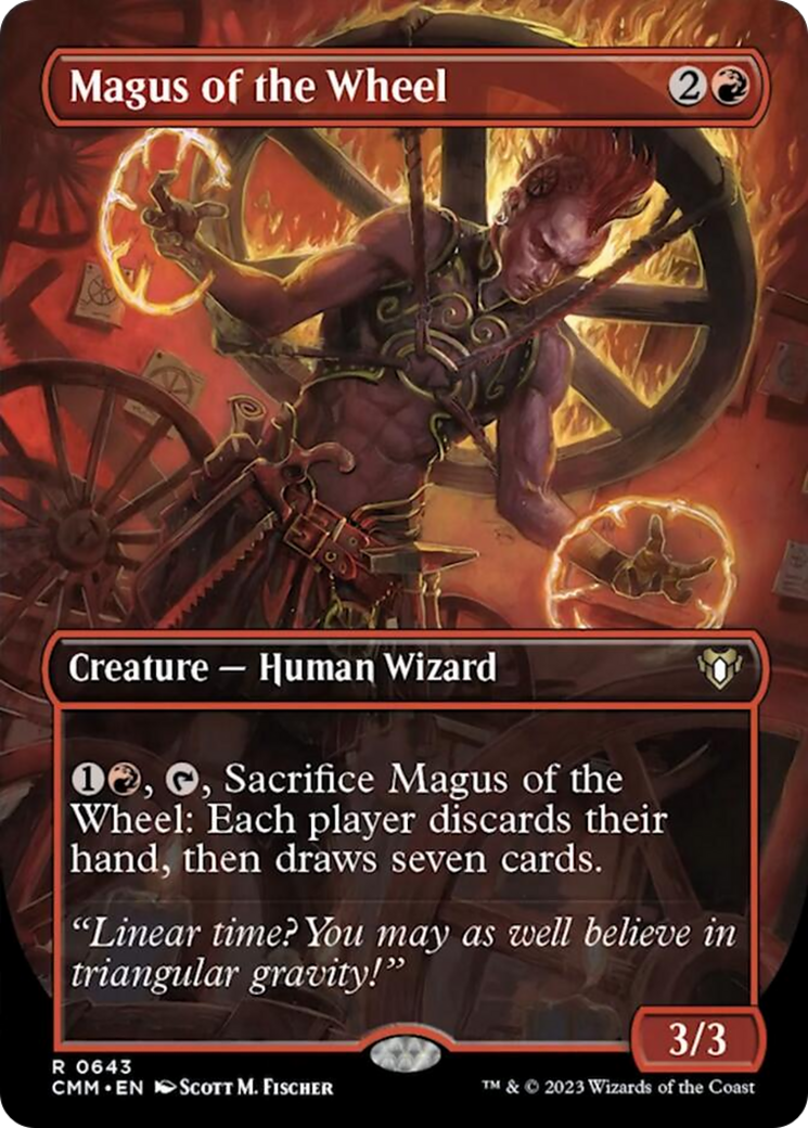 Magus of the Wheel (Borderless Alternate Art) [Commander Masters] | Pegasus Games WI