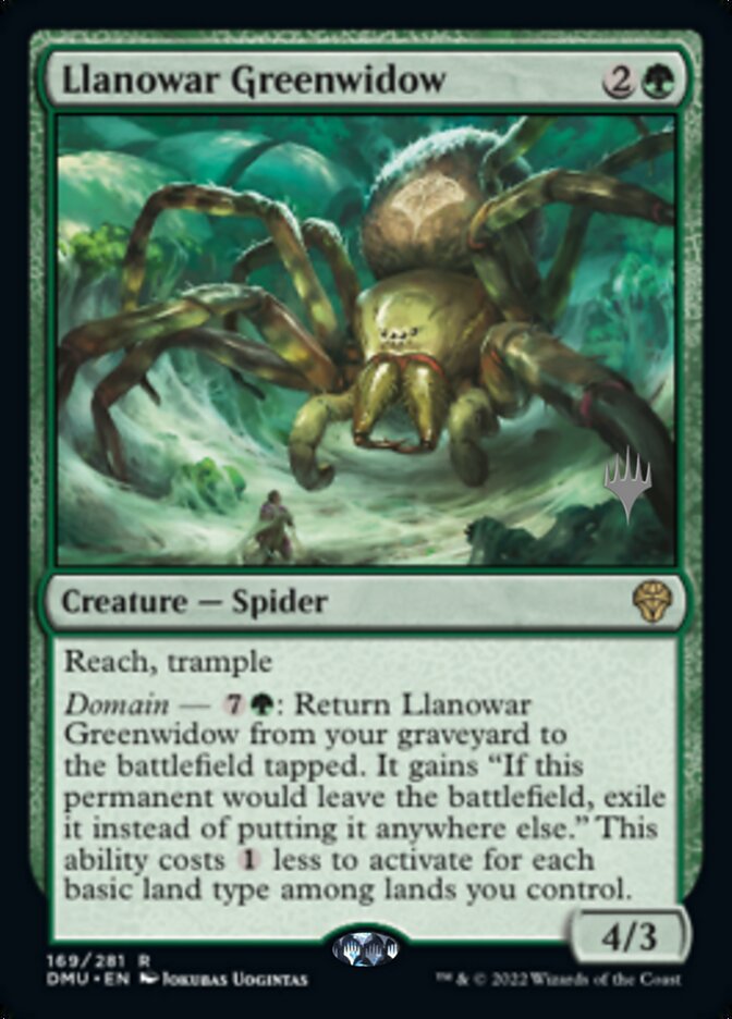 Llanowar Greenwidow (Promo Pack) [Dominaria United Promos] | Pegasus Games WI