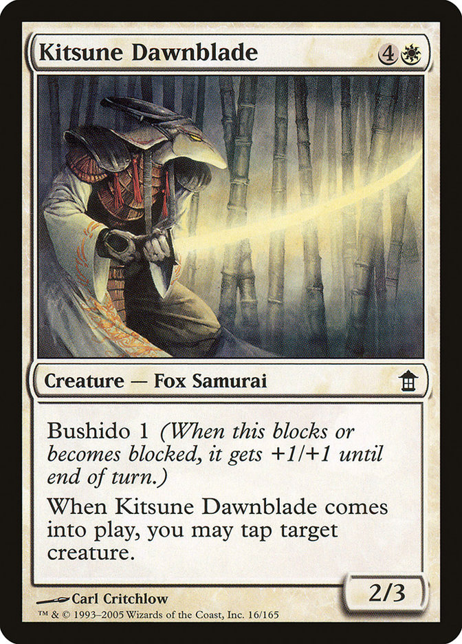 Kitsune Dawnblade [Saviors of Kamigawa] | Pegasus Games WI