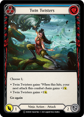 Twin Twisters (Blue) [EVR049] (Everfest)  1st Edition Rainbow Foil | Pegasus Games WI