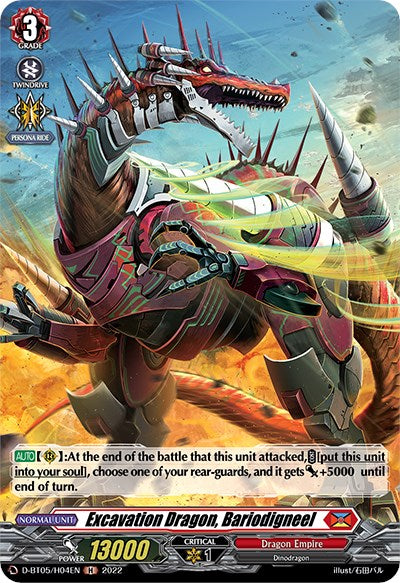 Excavation Dragon, Bariodigneel (D-BT05/H04EN) [Triumphant Return of the Brave Heroes] | Pegasus Games WI