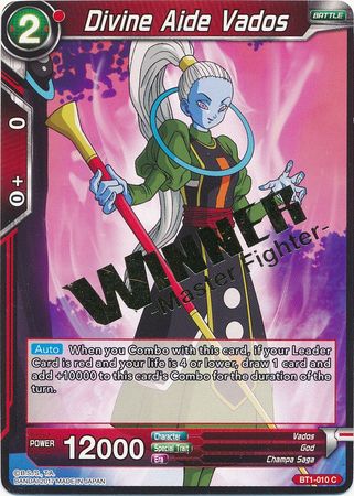 Divine Aide Vados (Winner Stamped) (BT1-010) [Tournament Promotion Cards] | Pegasus Games WI