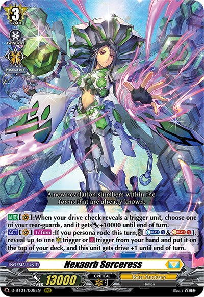 Hexaorb Sorceress (D-BT01/008EN) [Genesis of the Five Greats] | Pegasus Games WI