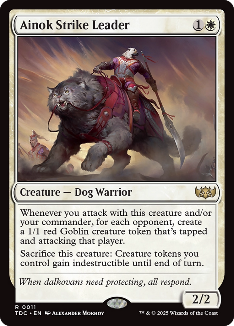 Ainok Strike Leader [Tarkir: Dragonstorm Commander] | Pegasus Games WI