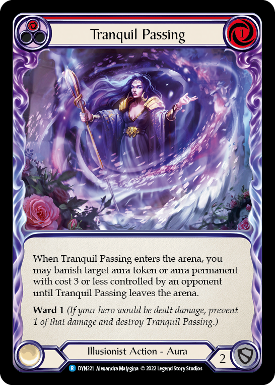 Tranquil Passing (Red) [DYN221] (Dynasty)  Rainbow Foil | Pegasus Games WI