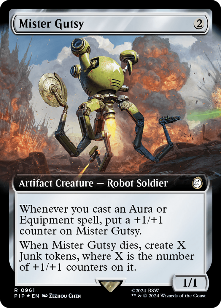 Mister Gutsy (Extended Art) (Surge Foil) [Fallout] | Pegasus Games WI