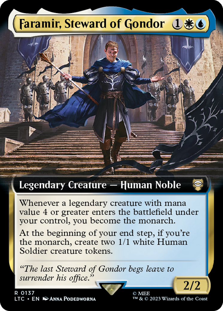 Faramir, Steward of Gondor (Extended Art) [The Lord of the Rings: Tales of Middle-Earth Commander] | Pegasus Games WI