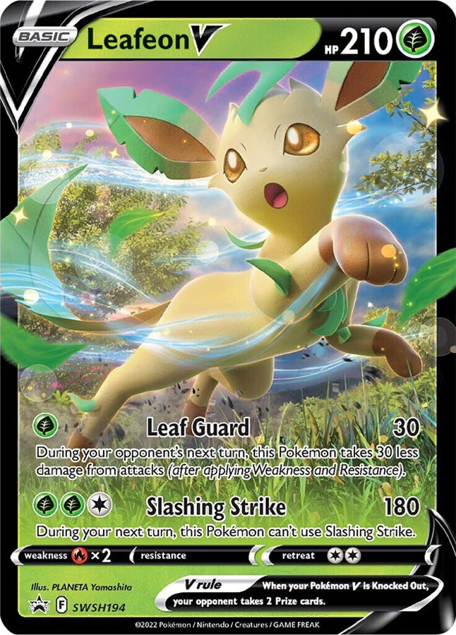 Leafeon V (SWSH194) [Sword & Shield: Black Star Promos] | Pegasus Games WI