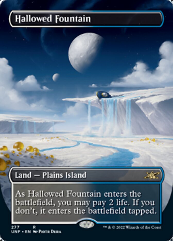 Hallowed Fountain (Borderless) [Unfinity] | Pegasus Games WI