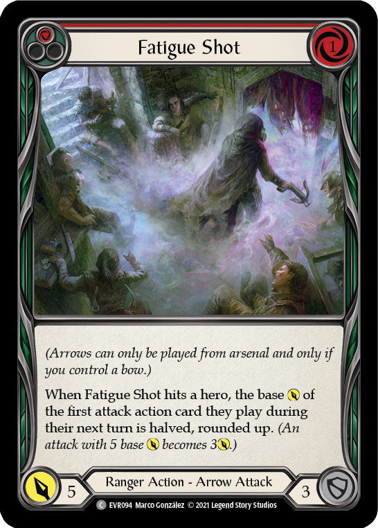 Fatigue Shot (Red) [EVR094] (Everfest)  1st Edition Rainbow Foil | Pegasus Games WI