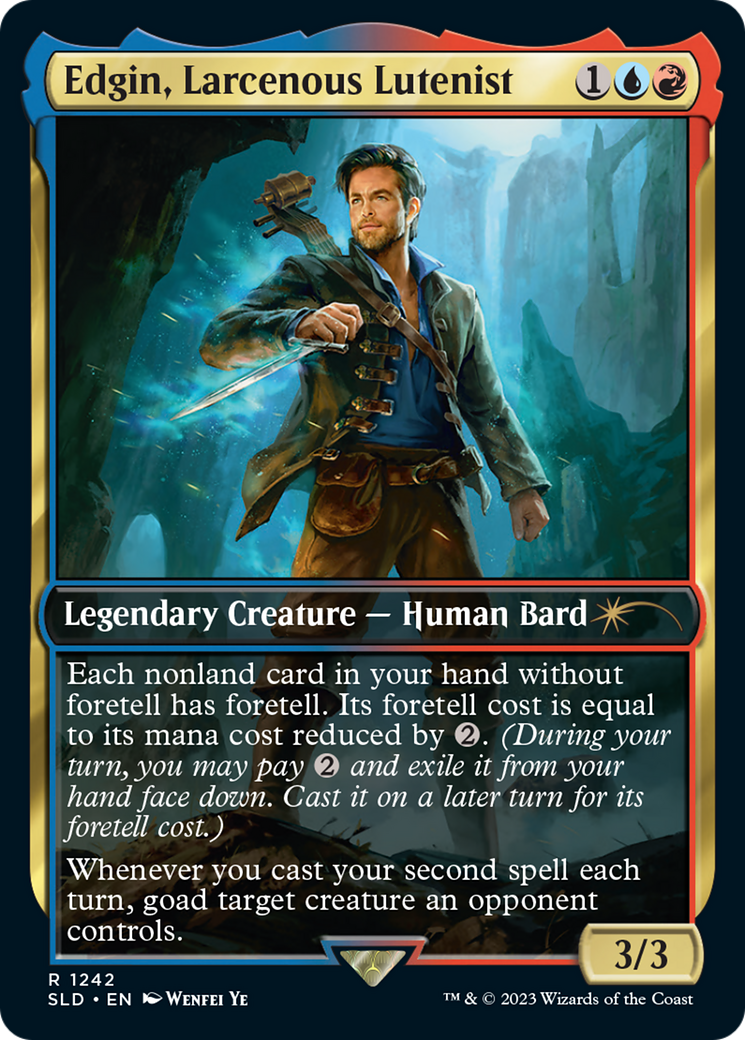 Edgin, Larcenous Lutenist [Secret Lair Drop Series] | Pegasus Games WI