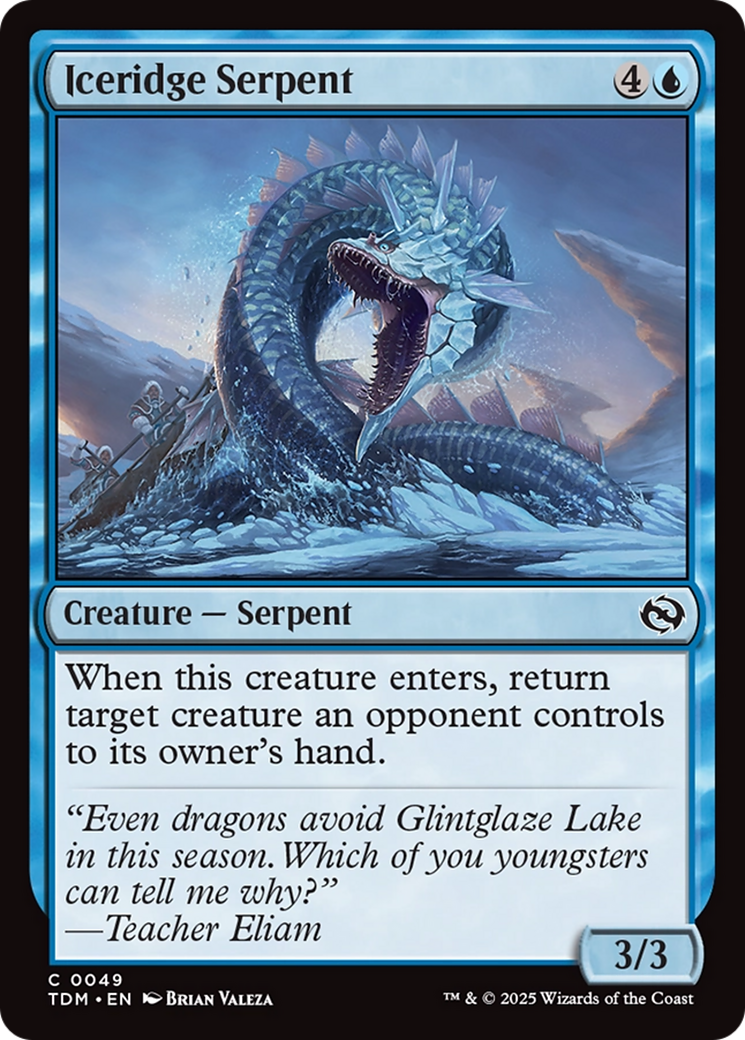 Iceridge Serpent [Tarkir: Dragonstorm] | Pegasus Games WI